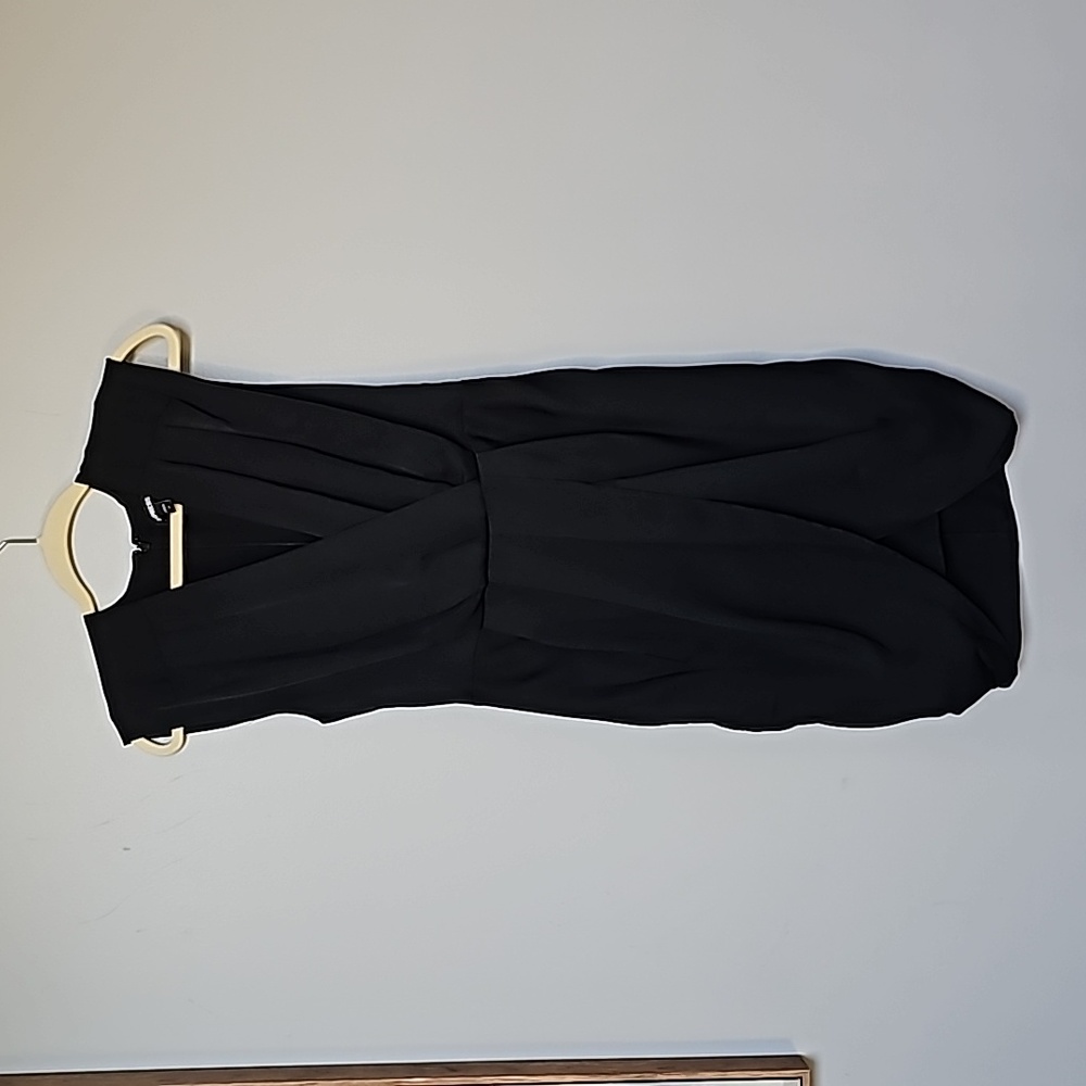 Express VNeck Pleated Faux Wrap dress